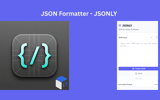 JSON Formatter - JSONLY :: Beautiful JSON formatter with modern UI - format, validate, and beautify JSON data