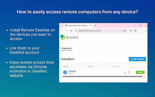 Remote Desktop :: Get remote desktop access and management for your remote computers, even behind NAT and firewalls. No VPNs, no white IPs required.
