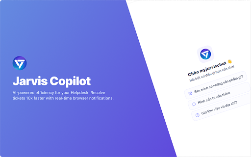 Jarvis Helpdesk Copilot :: AI-powered copilot for Jarvis Helpdesk — lookup knowledge and manage tickets from any tab