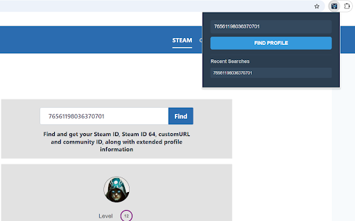 Steam Profile Quick Search :: Fast Steam Profile Lookup with Recent Searches