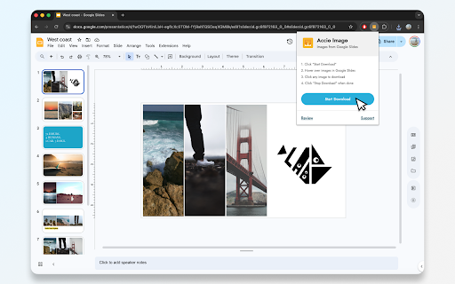 Accio Imago - Download images from Google Slides :: Download high-quality images from Google Slides with one click.