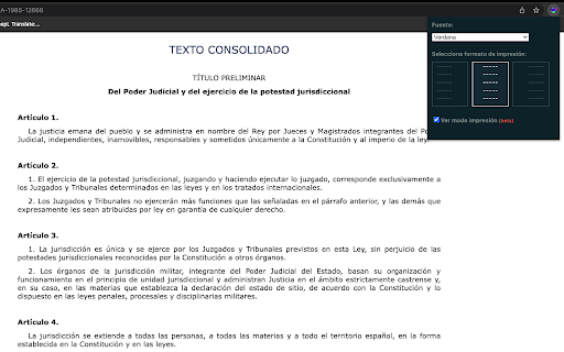 Imprimir BOE :: Mejora la experiencia de impresion en la web del BOE