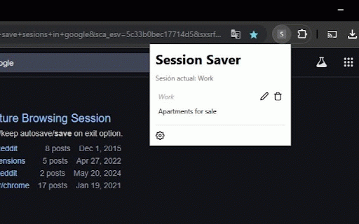 Session Saver :: Save and restore tabs as sessions