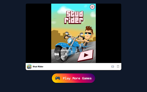 Stud Rider Game - Master your bike and perform daring stunts! :: Perform thrilling motorcycle stunts and compete for high scores in this free Chrome extension game!