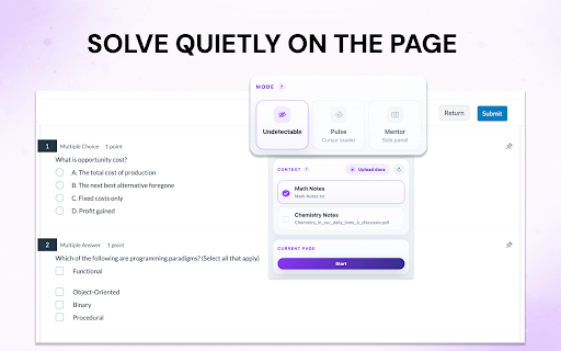 QuizHack :: Pair QuizHack, solve full quiz pages, and apply answers from a double-click workflow.