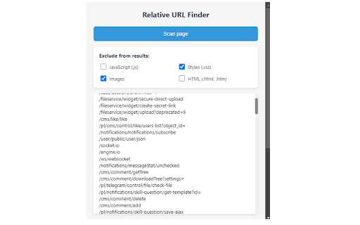 Relative URL Finder :: Find relative URLs on web pages