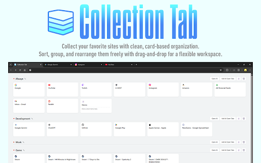 Collection Tab :: Extension to collect and manage tabs