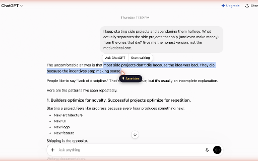 JumpBack: Save ChatGPT, Claude & Gemini Highlights :: Highlight & save insights from ChatGPT, Claude and Gemini. Auto bullet summaries. One click jumps back to the exact spot.