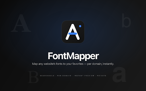 FontMapper – Local Fonts for Any Website :: Replace any website’s fonts with the fonts installed on your computer — per domain.