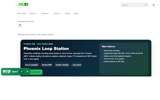 Phoenix AWR - Java Applets Runtime :: Bring Java back to the modern web. Launch Applets, JApplets and Web Start applications with Phoenix AWR, from Java 1.0 to Java 25.