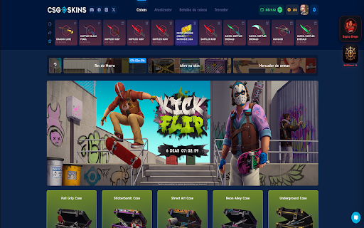 RollViewer - SAPAODROPS :: Adicione estatísticas reais, histórico do Upgrader, Case Odds e ferramentas visuais exclusivas ao site CSGO-Skins