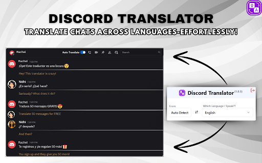 Discord web translator :: An automatic translation tool for Discord messages in over 100 languages (unofficial)