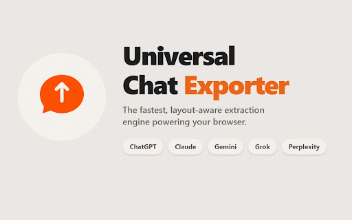 Export AI chat (Claude, ChatGPT, Gemini) :: Export ChatGPT, Claude, Gemini, Perplexity & Grok chats to PDF, JSON & Markdown. Includes advanced AI thread compacter.