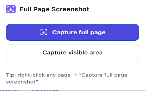 Full Page Screenshot :: Capture full pages — even long scrolling ones — as one pixel-perfect image. Local and private: no accounts, no tracking, no uploads.