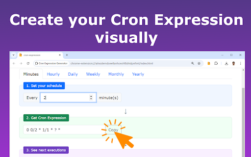 Cron Expression Generator :: Visual cron expression generator helps plan cron jobs for automated tasks. Get cron format easily!