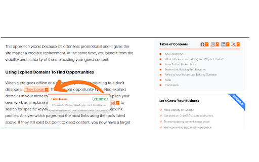 External Link Highlighter :: See every external link on any page at a glance. Highlights, per-domain counts, copy & CSV export. By FH SEO Hub.