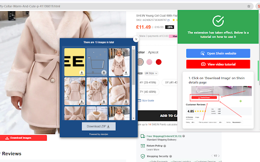Shein Image Scraper Batch Download :: Shein's image export to ZIP download function allows merchants to easily batch download and manage product images. It supports the…