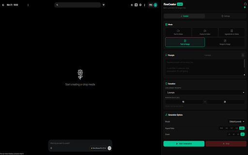 FlowCreator :: Batch automation for Google Flow — images & videos at scale