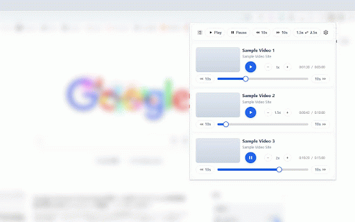MultiTab Media Controller :: Control multiple video tabs (YouTube, Prime Video, Netflix) simultaneously