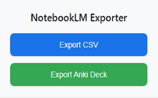 NotebookLM Flashcards Export :: Export NotebookLM Flashcards to CSV or Anki Package