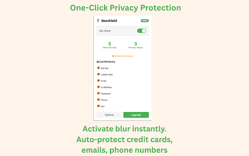 blurshield - Privacy Screen Recorder :: Auto-blur sensitive data during screen shares & recordings