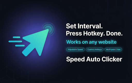 Speed Auto Clicker :: Easy Speed Auto Clicker - reliable automatic clicks for web tasks and games with hotkeys and adjustable intervals.
