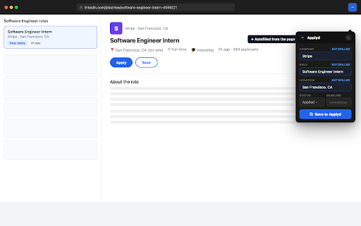 Applyd — Save Jobs Instantly :: Save any job posting to Applyd in one click. Works on LinkedIn, Greenhouse, Lever, Handshake, Workday and more.
