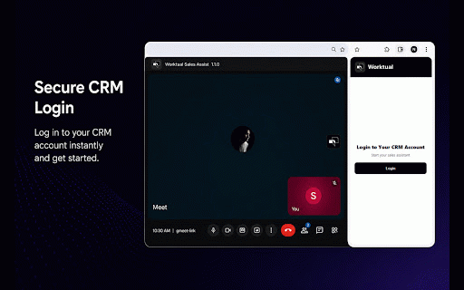 Worktual Sales Assist :: Real-time Google Meet caption capture with AI-powered sales suggestions for better conversations.