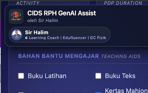 CIDS RPH Gen :: Ekstrak maklumat dari asiemodel.net dan jana RPH secara automatik menggunakan Gemini.