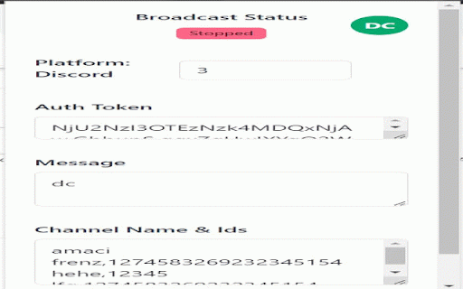 BDc :: Discord Broadcasting message