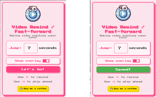 Video Rewind & Fast-forward :: Skip videos forward/backward by user-defined seconds