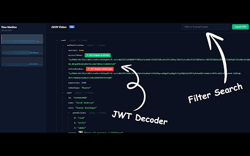 JSON Pretty Pro - JWT decoding,Time Machine,API diff tool,Tree View :: Prettify JSON color-coded tree views,validate,minify, JSONPath queries, JWT decoding, HATEOAS, Time Machine, API diff tool