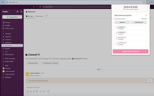 /archive for Slack :: Bulk archive Slack channels directly from your browser - no OAuth required