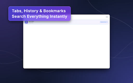 Kord :: Lightning-fast command palette for Chrome. Search tabs, bookmarks, history instantly. Arc-inspired design with frecency ranking.