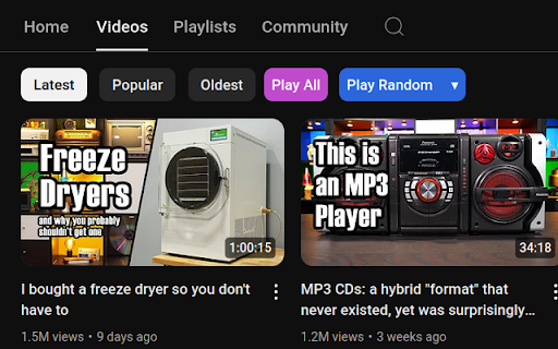 YTPA - YouTube Play All :: Standalone Extension for the YTPA userscript.