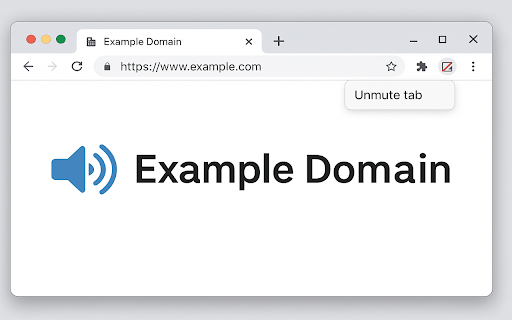 Mute Current Tab :: Toggle mute for the active tab with one click.