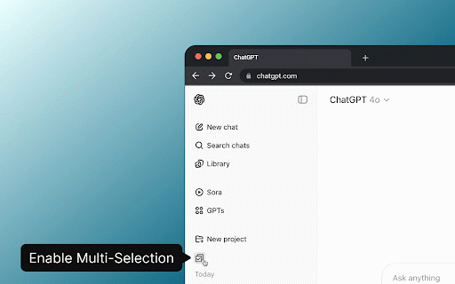 ChatGPT Bulk Delete :: Multi-select & bulk delete