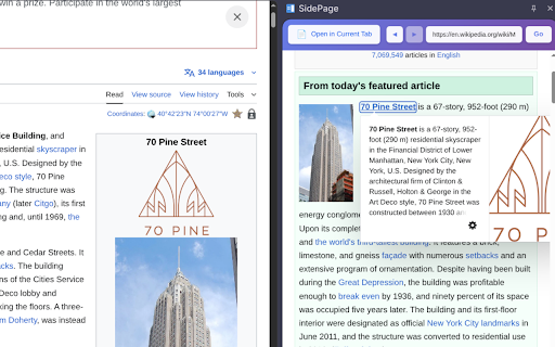 SidePage :: Open links in a side panel without leaving your current tab. Perfect for research and multitasking.