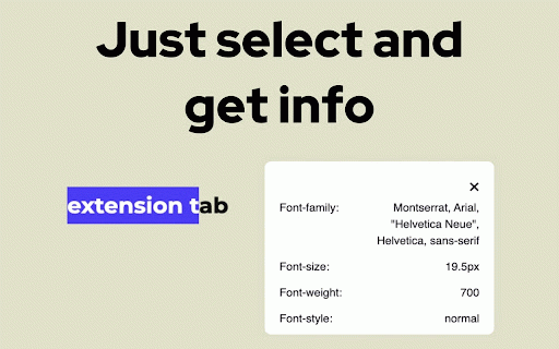 Font Identify :: Font Identify – simple font finder Chrome Extension. Instantly know type name & size on any tab. The easiest tool!