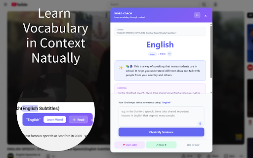Vocabulary Mastery :: Learn vocabulary through context with AI-powered feedback