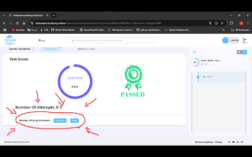 hossam's helper :: adding an extra feature to theleadersacademy.online that saves users ton of time and effort