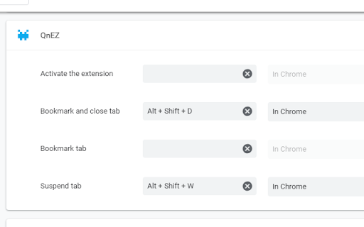 QnEZ :: Quick bookmark creation and tab discarding. One click downloads n stuff. IDK.