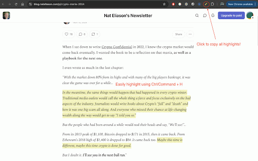 Minimal Highlighter :: Highlight and Copy as Markdown.