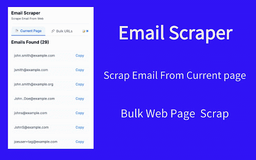 Email Scraper: scrape email addresses from web pages :: scrape email addresses from web pages, as well as text extraction, support bulk scrape.