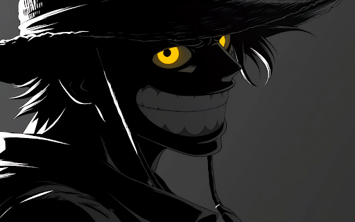 Dark Silhouette Monkey D. Luffy - One Piece Live Wallpaper :: Transform your new tab with stunning live HD wallpapers of Dark Silhouette Monkey D. Luffy from One Piece!