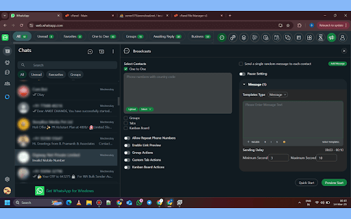 WA CRM Sender – Smart Message Sender for Business & CRM :: Use WA CRM Extension - Your most powerful assistant for Marketing & Message Sender.