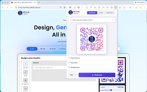 QR Code Generator & Scanner :: Beautiful styled QR code generator and QR Code Scanner on just right click.