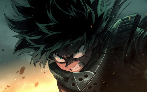 Deku Rage Mode Live Wallpaper - My Hero Academia New Tab :: Deku's rage mode comes alive in this HD My Hero Academia wallpaper. Animated anime wallpaper for every new tab.