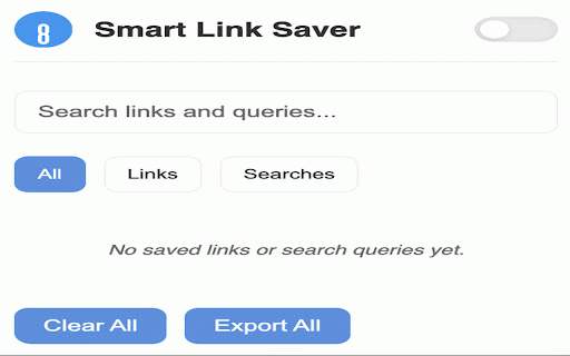Smart Link Saver :: Saves all copied links from browser tabs and search queries.