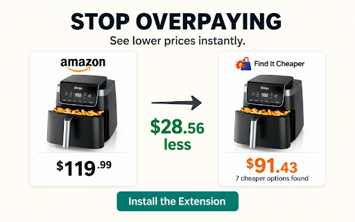 Find It Cheaper :: Find the same products for much cheaper. Anti dropshipping tool.